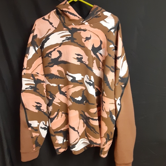 ADIDAS ALLOVER PRINT DESERT CAMOFLAGE HOODIE GQ2911 PULLOVER MENS XXL/2XL  EUC - Picture 3 of 16